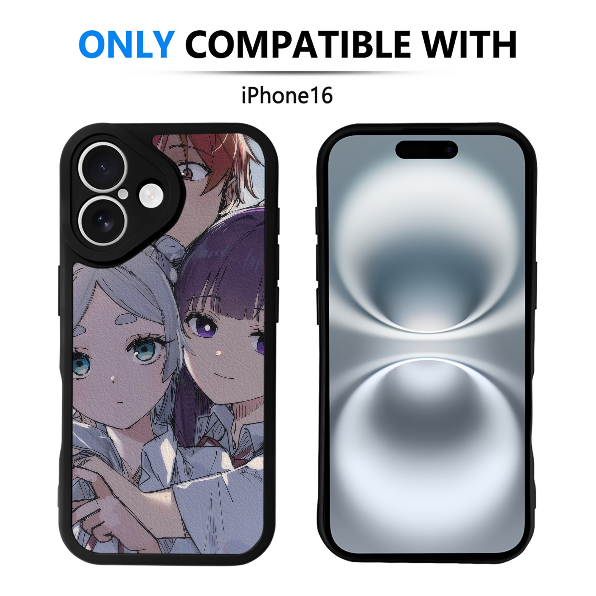（画像用） 葬送のフリーレン Frieren 【iPhone 16シリーズ対応】シリコンスマホケース（レザー調） 材質：シリコン